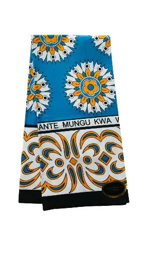 Khanga with Swahili proverb