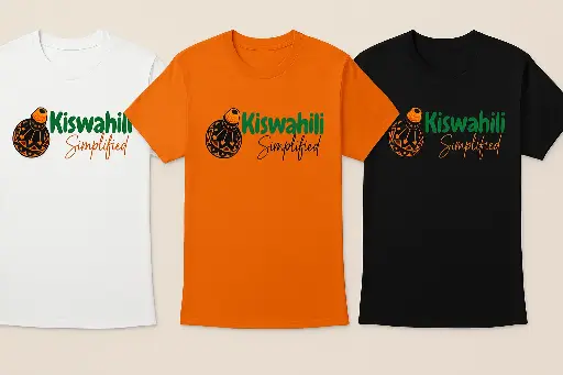 Kiswahili Simplified branded T-shirt